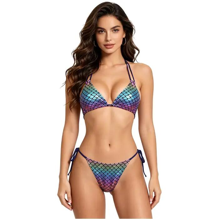 Maillot de bain bikini sirène pour femmes