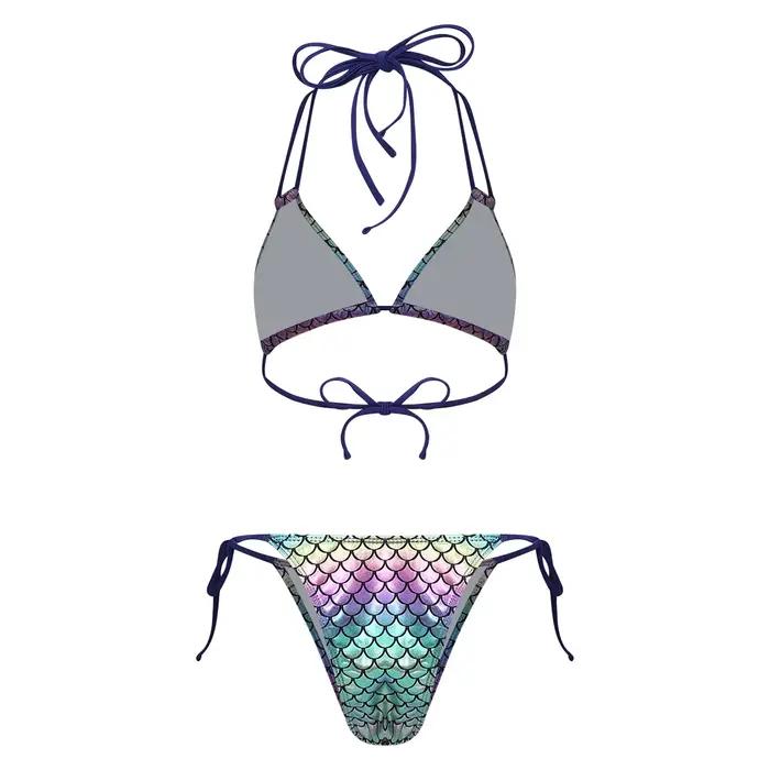 Maillot de bain bikini sirène pour femmes