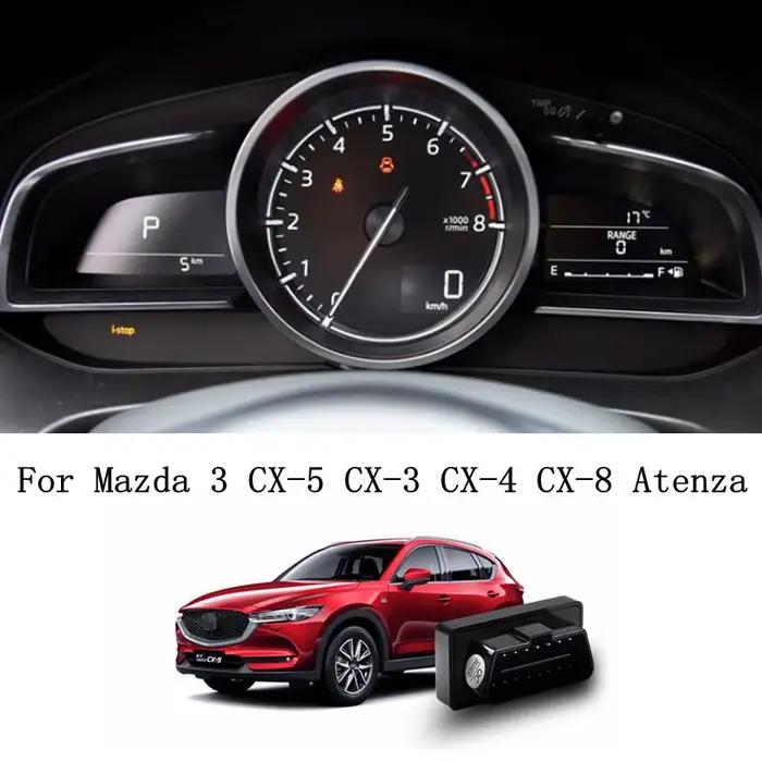 Bouton poussoir de démarrage et d'arrêt, interrupteur d'arrêt automatique, système d'élimination du cancélice du moteur OBD pour mazda 3 CX3 CX5 2012 – 2020 Atenza Axela