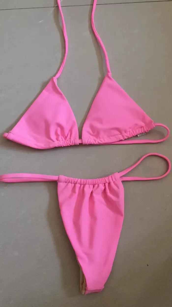 Maillot de bain brésilien jaune fluo pour femmes, ensemble bikini sexy 2024 ajustement parfait polyester élasthanne occaions plage été dynamique