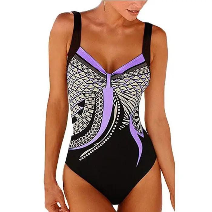 Maillot de bain une pièce Vintage pour femmes