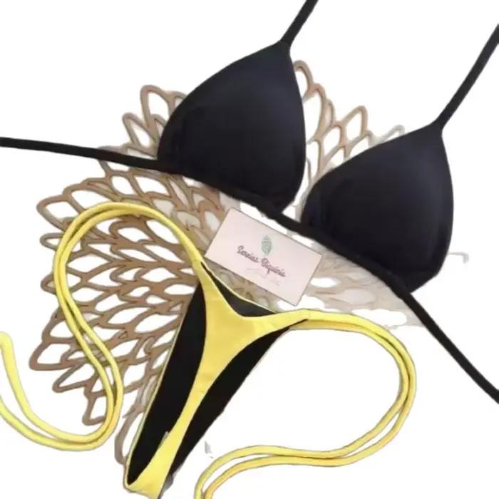 Maillot de bain bikini de plage brésilien sexy deux pièces