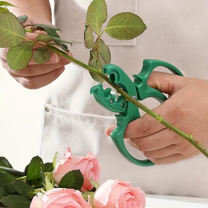 Ciseaux de jardin multifonctionnels 2 en 1 pour enlever les épines de roses, pour la coupe des tiges de fleurs, l'arrangement floral, utilisation domestique