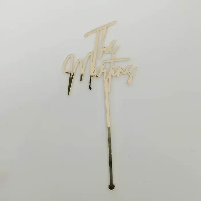 Bâtonnets de calligraphie personnalisés, 100 pièces, agitateurs de clics de nom personnalisés, accessoires de barre, centre de table de mariage
