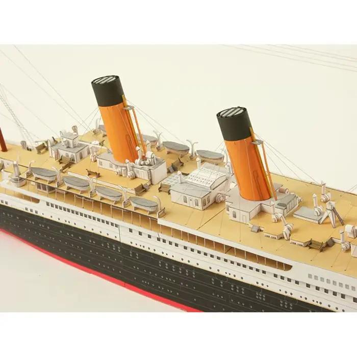 Navire de croisière britannique Titanic 1:400, modèle en papier 3D, puzzle fait à bricolage main, Fan militaire, décoration de bureau à domicile, échelle réelle créative