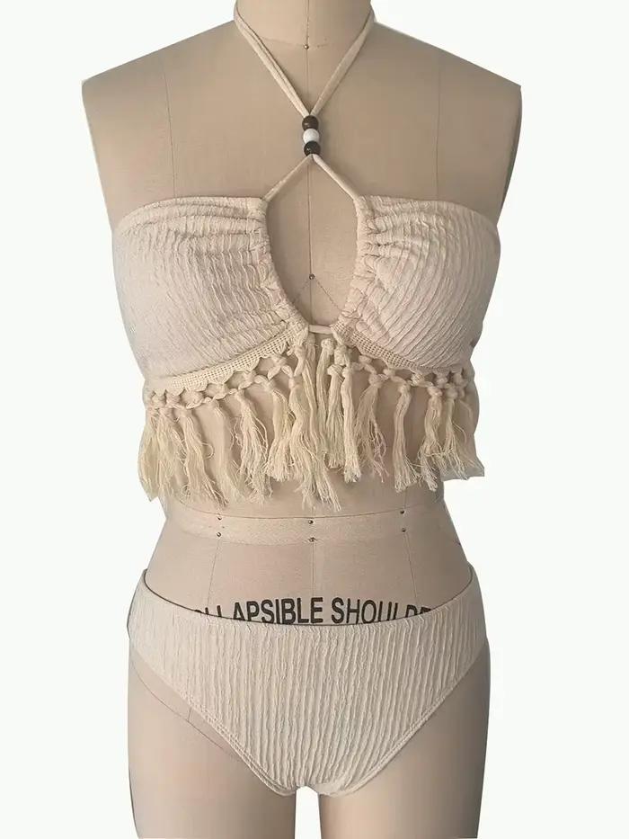Maillot de bain 2 pièces à glands sexy pour femmes