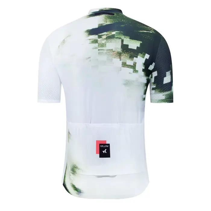 RAUDAX été hommes à manches courtes maillot de cyclisme maillot de cyclisme sur route vêtements VTT vêtements de sport avec trois poches