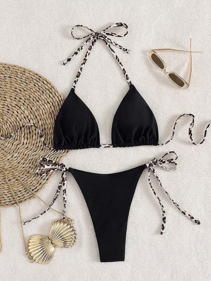 Ensemble bikini sexy uni pour femme