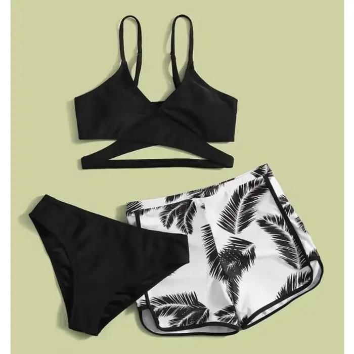 Maillot de bain trois pièces pour femme