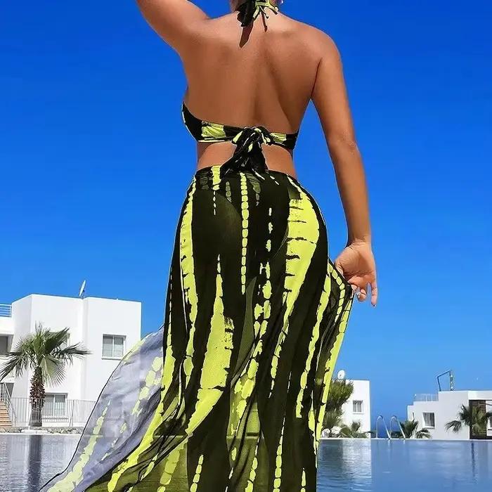 Ensemble bikini sexy trois pièces