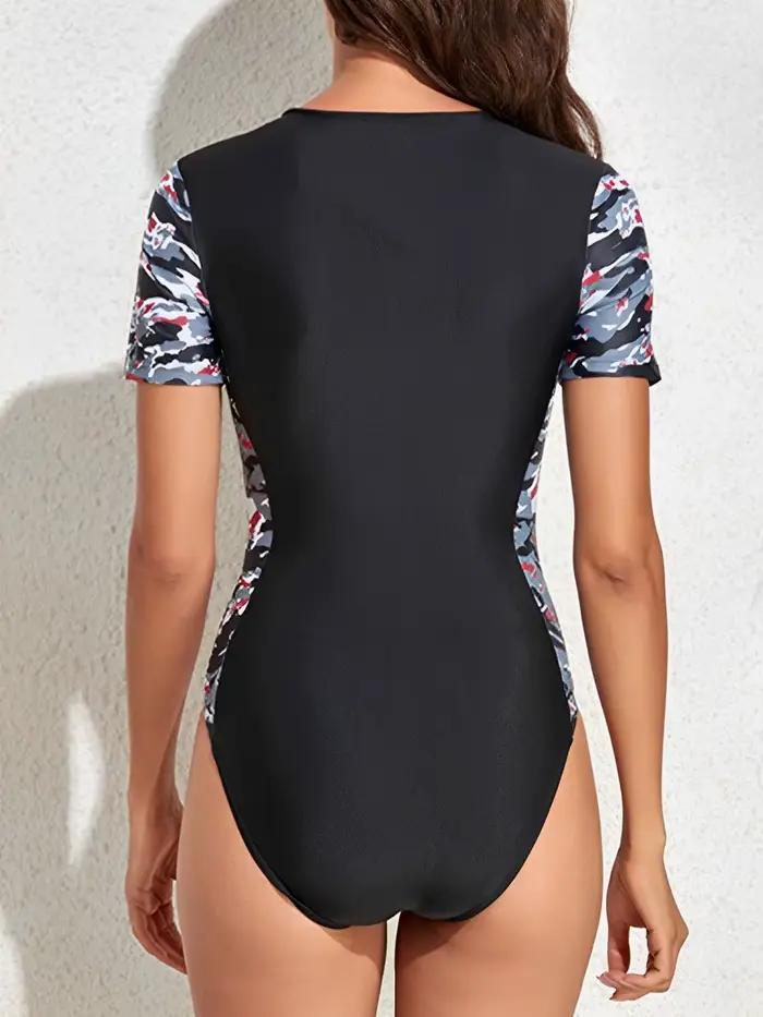 Maillot de bain de surf 2026 à manches courtes pour femme