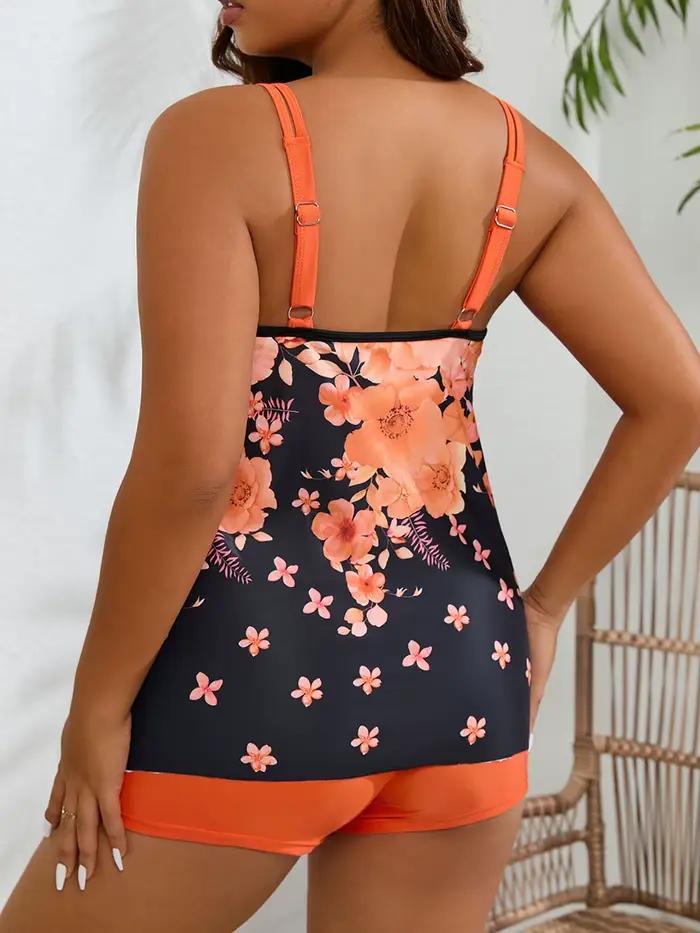 Maillot de bain Tankini 2 pièces 2026 grande taille pour femme