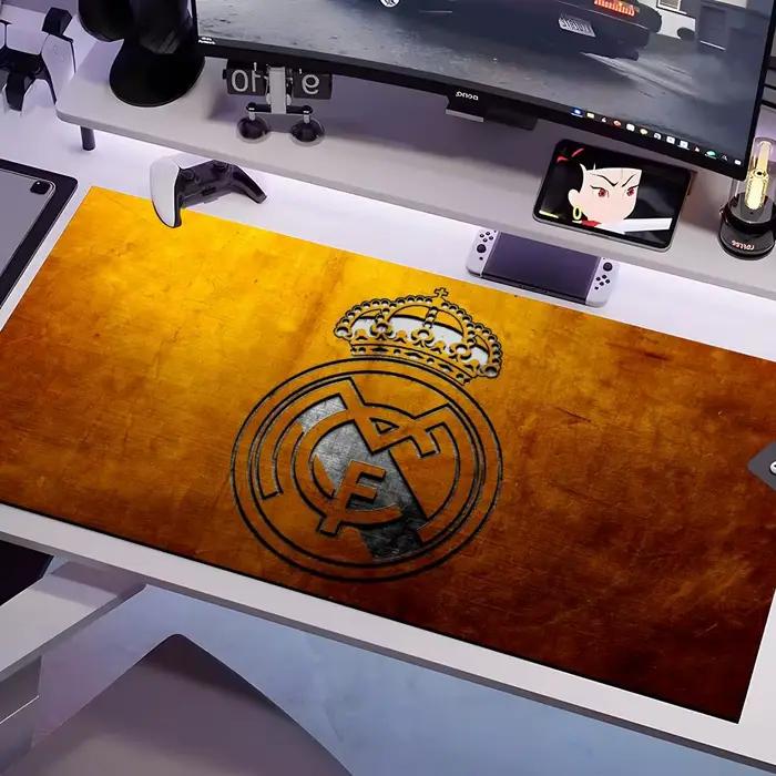 Tapis de souris R-real S-MmaDriD-ES, plusieurs tailles, grand tapis carré pour ordinateur, bureau, jeu, tapis de table en caoutchouc antidérapant