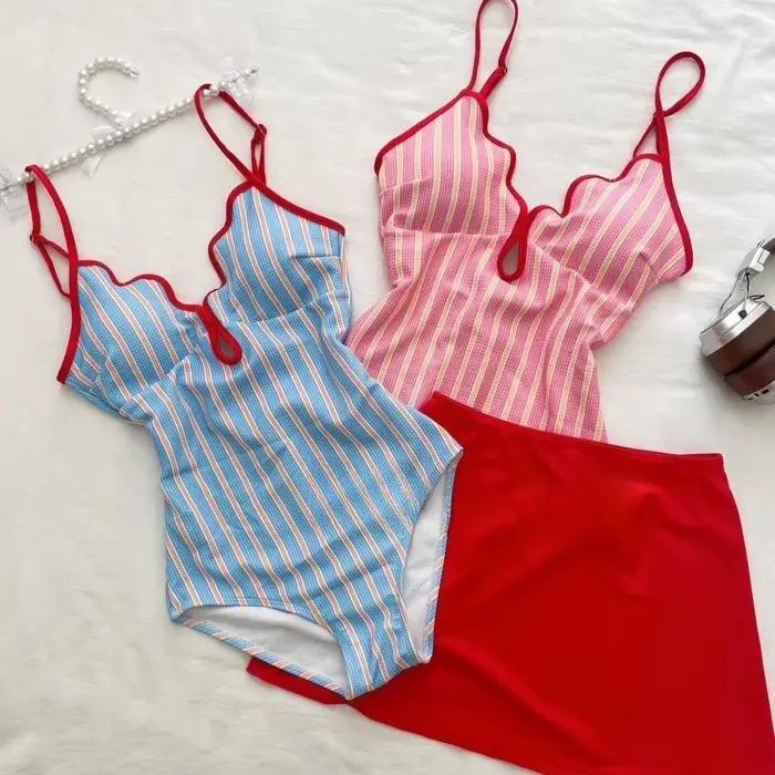 Bikini taille haute Y2K pour femmes