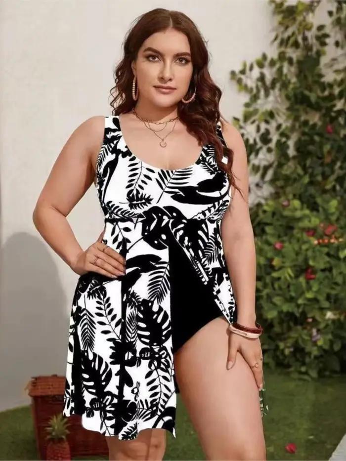 Maillot de bain une pièce grande taille pour femme effet ventre plat collicou push-up ensemble de bikinis d'été polyester ajustement confortable occasions estivales