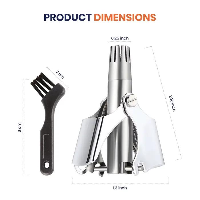 Tondeuse à cheveux d'oreille et de nez tondeuse à cheveux indolore pour hommes femmes tondeuse manuelle avec lavage des mains étanche nettoyage facile