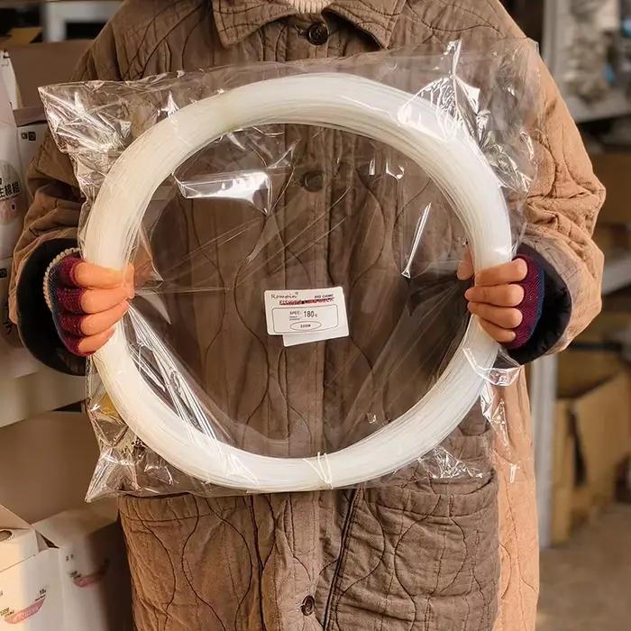Rompin-Ligne de pêche de grande taille, 100m, fibre optique extra transparente, en nylon, pour bateau de mer, diamètre 2mm, 2.5mm, 3mm, équipement