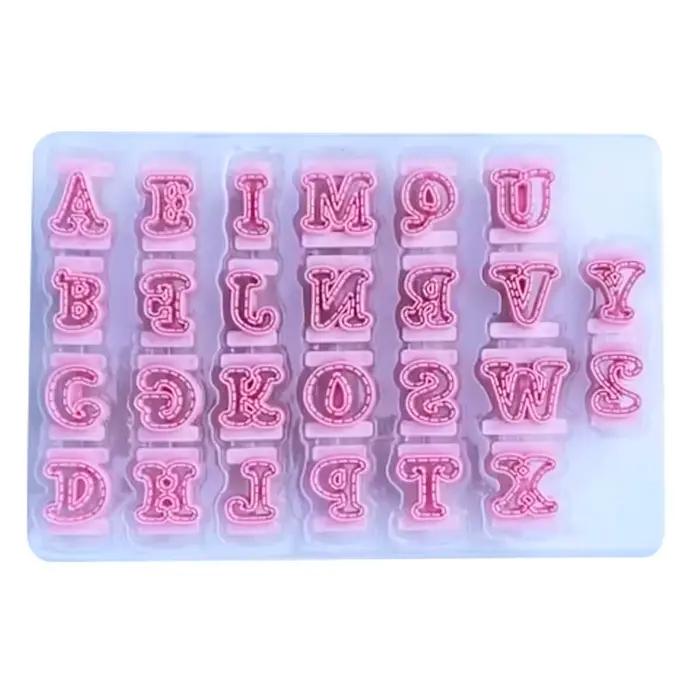 26 pièces minuscules lettres anglaises emporte-pièce moule à biscuits moule à Fondant bricolage outils de décoration de gâteau chocolat pâtisserie cuisson