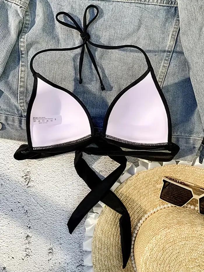 XS - XL Sexy 2025 soutien-gorge Push Up tasse licou haut de bikini femme maillot de bain femmes maillots