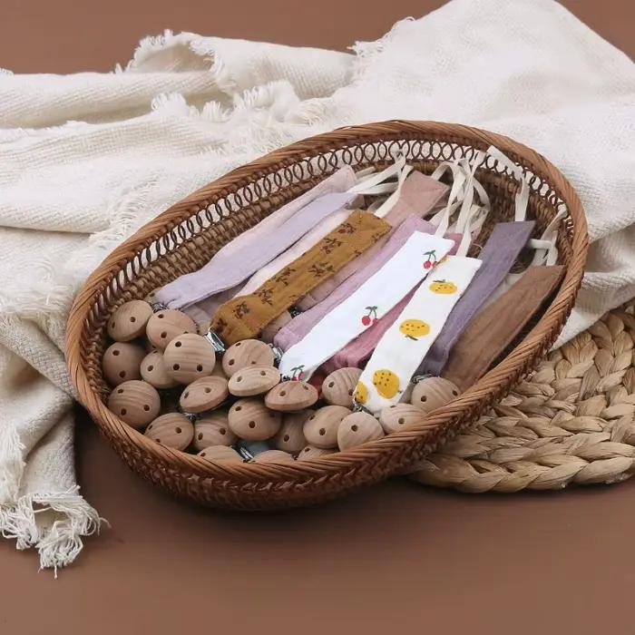 Attache-tétine en coton doux pour bébé, chaîne sucette, support mamelon pour mamelons, jouet factice, Clip factice, cadeau