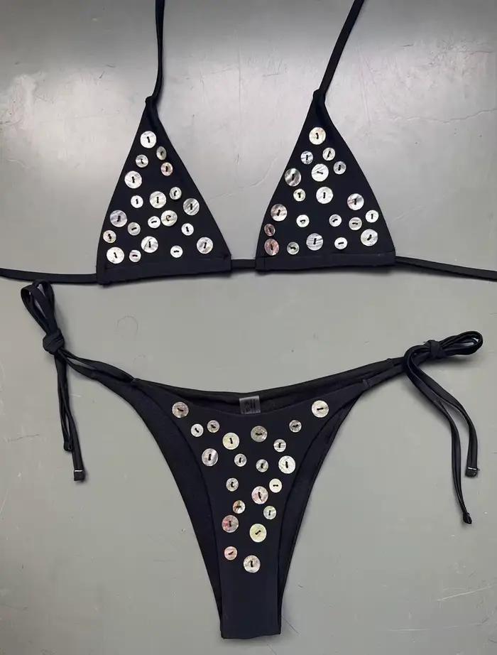 Bikini Sexy Diamanté Effet Bronzant 2026 pour Femme