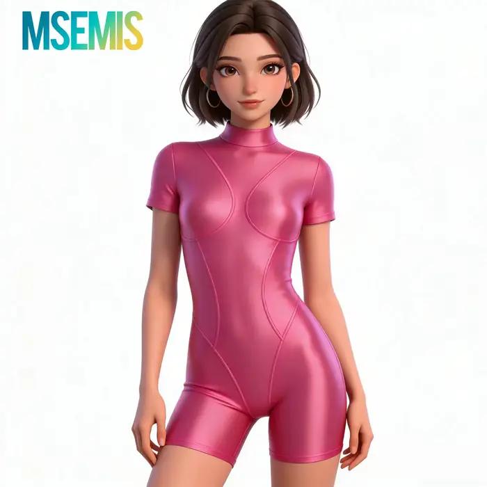 Maillot de bain une pièce brillant pour femme
