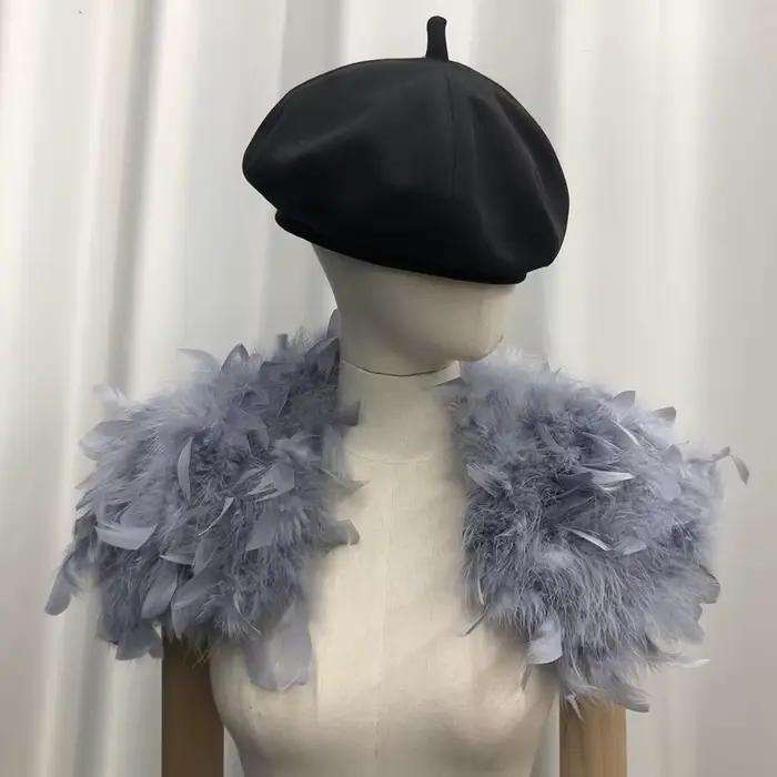 Élégant châle en plumes véritables pour femmes, mariées, accessoires de mariage, châle de fête de mariage toutes tailles, multicolore, très vendu
