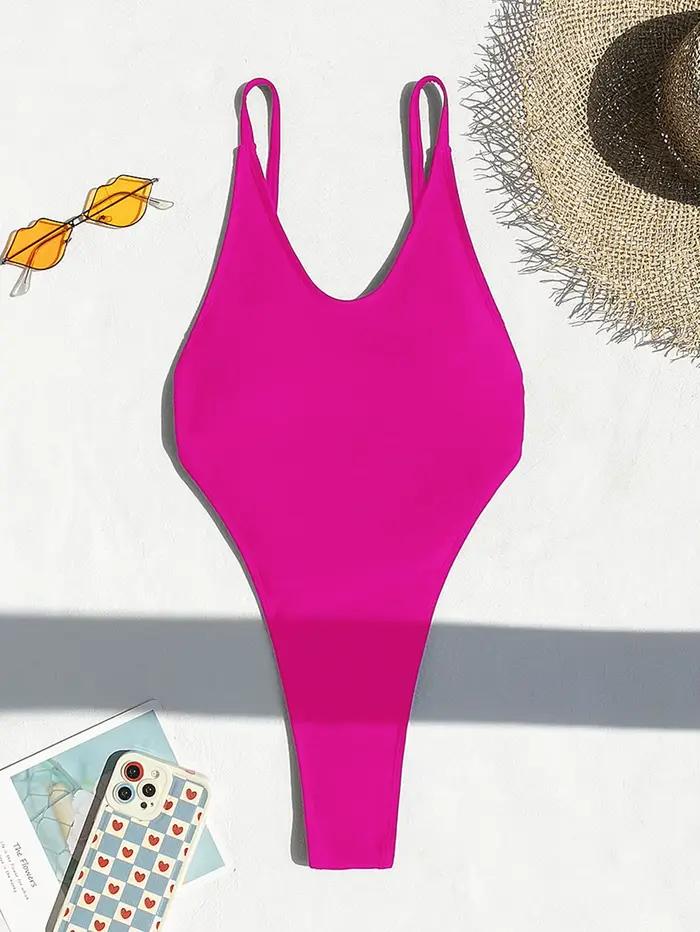 Maillot de bain féminin un seul morceau style plage polyester elasthanne haute qualité pour femmes occasions estivales泳池潜水时穿着的女性泳装一体式比基尼泳衣高质量适合女性的夏季场合