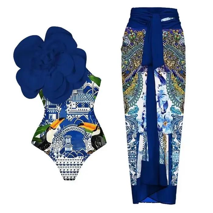Maillot de bain une pièce à fleurs