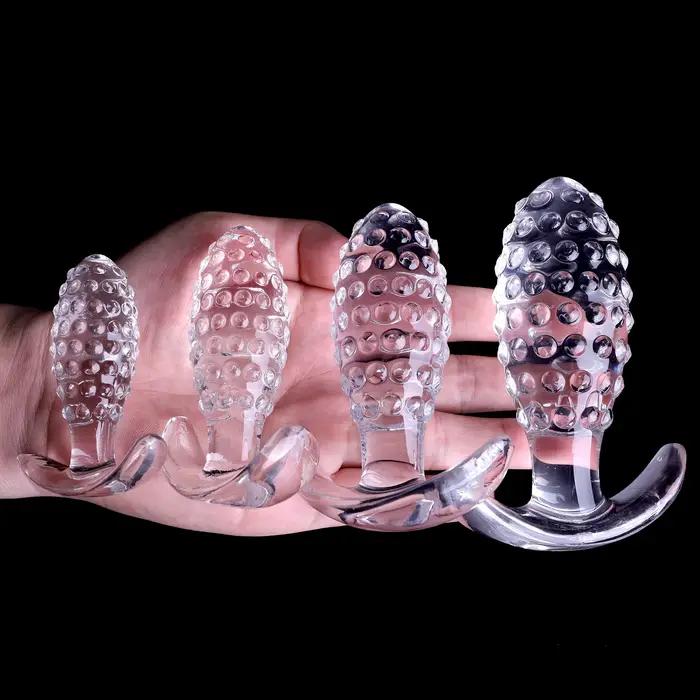 4 tailles ananas Silicone Anal godemichet Anal hommes masseur de Prostate stimulateur masturbateur jouets sexuels pour adultes pour femmes Gay jouets pour adultes