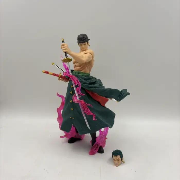 Figurine d'action Anime ONE PIECE Roronoa Zoro de 23 cm/9 pouces, modèle de collection en PVC, jouets pour cadeaux