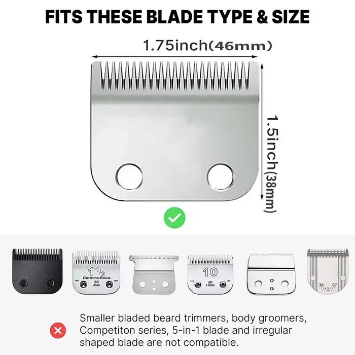 Peignes de guidage pour tondeuse à cheveux professionnelle, 8 pièces/ensemble, pour tondeuse Wahl, accessoire de coupe de cheveux, peigne limité, outils de coupe de cheveux pour Salon