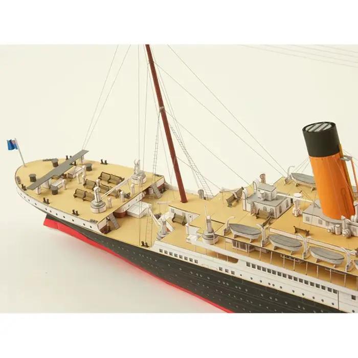 Navire de croisière britannique Titanic 1:400, modèle en papier 3D, puzzle fait à bricolage main, Fan militaire, décoration de bureau à domicile, échelle réelle créative