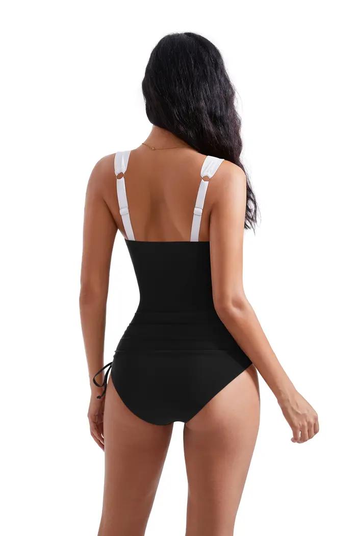 Maillot de bain une pièce sexy d'été grande taille push-up pour femme
