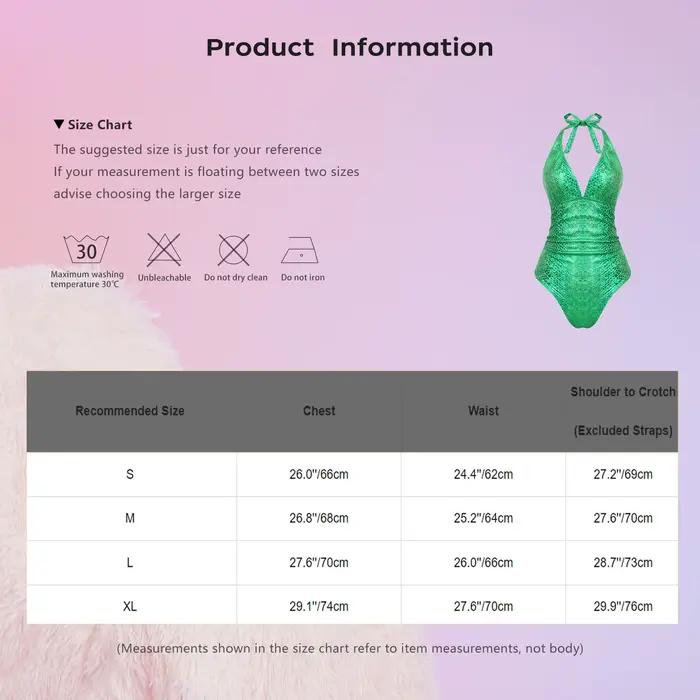 Maillot de bain une pièce brillant effet métallisé pour femme