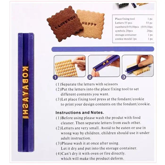 Emporte-pièce outils de décoration Alphabet lettre presse timbre gaufrage pochoirs pâte à sucre Fondant moule Biscuits moules de cuisson