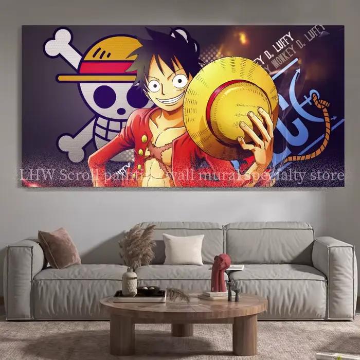 Affiche d'art de la collection de personnages One Piece pour la décoration murale du salon et de la chambre, cadeau d'anniversaire limité, papier peint manga