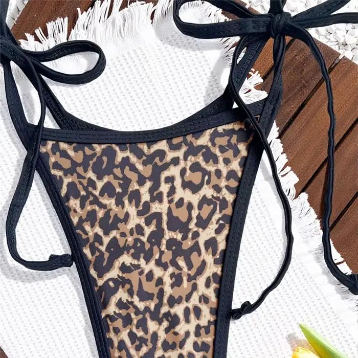 Maillots de bain une pièce à imprimé léopard pour femmes