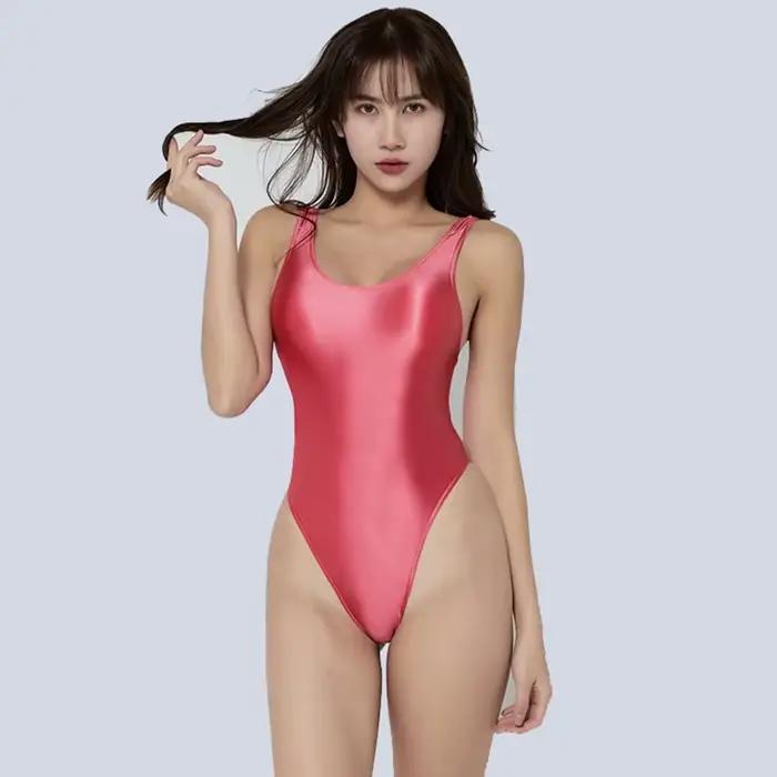 Maillot de bain une pièce en Satin brillant