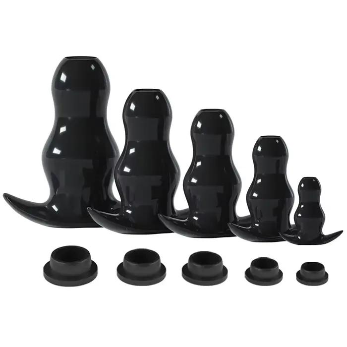 Plug Anal creux/dilatateur/Dildo, 5 tailles, spéculum doux, masseur de Prostate, ensemble de godes Anal, jouets sexuels intimes/lavement pour femmes et hommes Gay