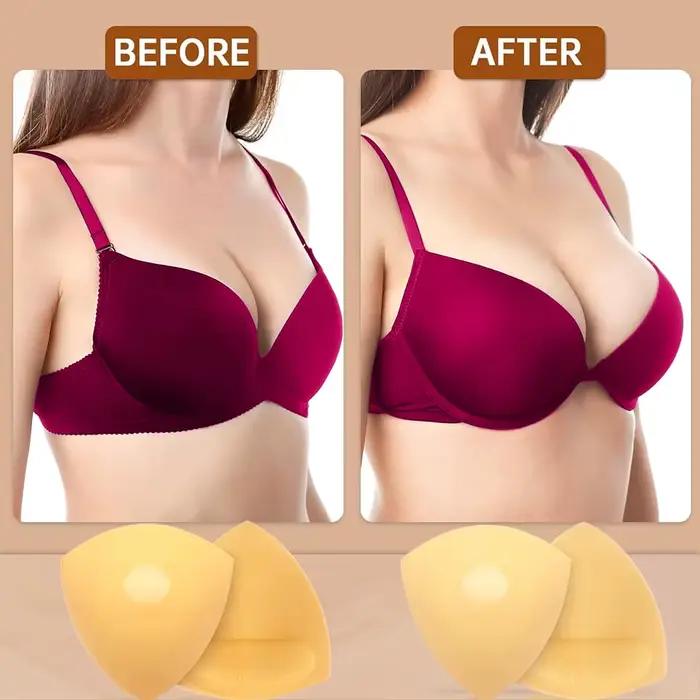 Inserts de soutien-gorge push-up pour rehaussement des seins