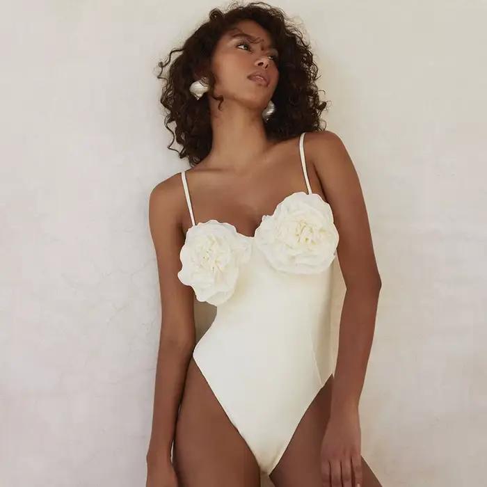 Maillot de bain à fleurs 3D pour femmes