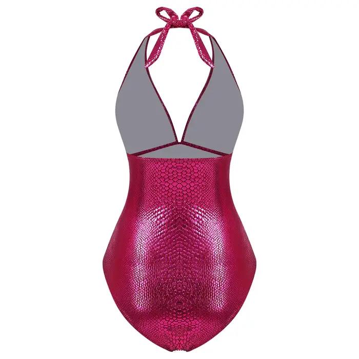 Maillot de bain une pièce brillant pour femme