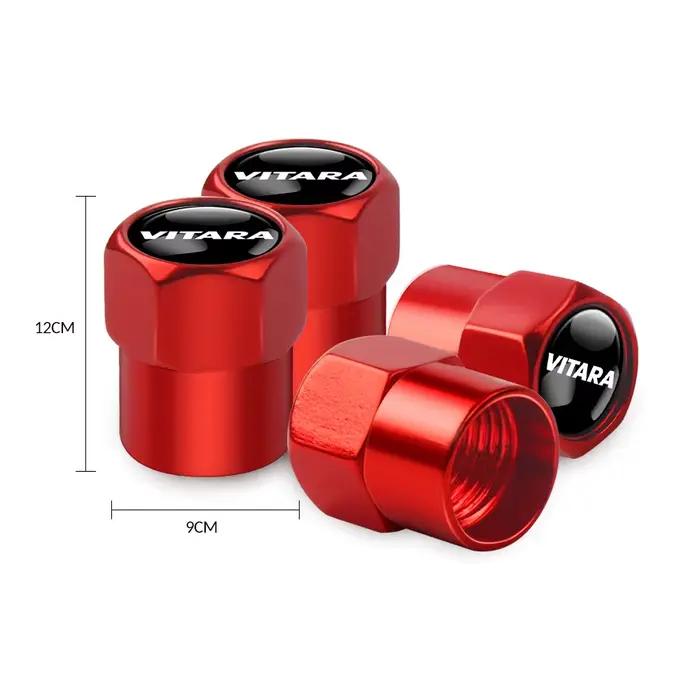Bouchons de Valve de pneu de roue en aluminium, 4 pièces, étui de tige pour Suzuki Grand Vitara Sx4 Swift Alto Jimny, accessoires