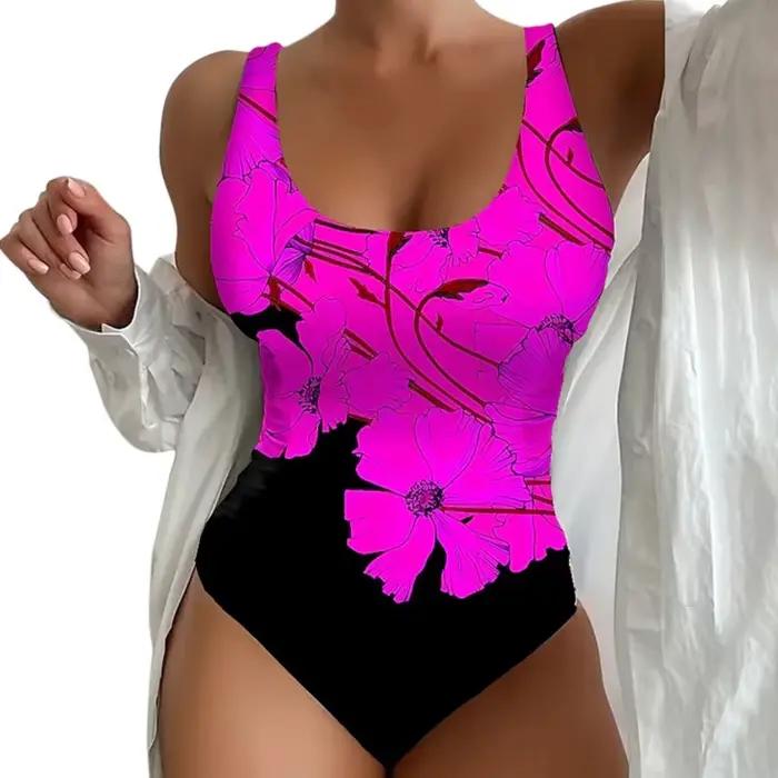Une pièce grands maillots de bain fermé grande taille