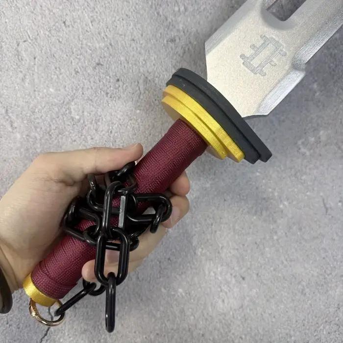 Fushiguro Toji Katana, accessoire de dessin animé Toji, épée réelle, pleine taille, japonais Katana Jujutsu Kaisen, couteau de Cosplay, sabre de samouraï, cadeau, 18 pouces
