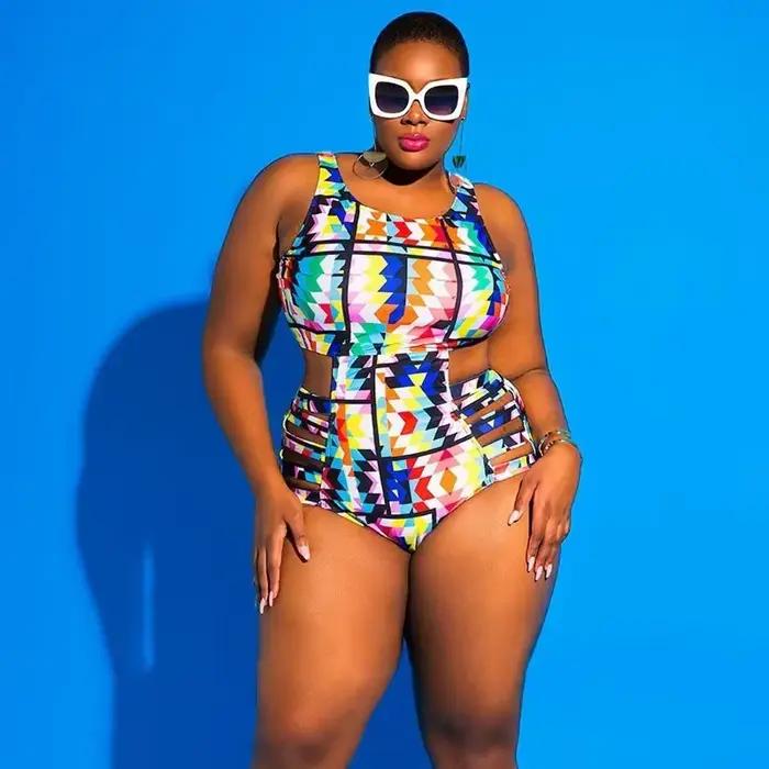 Maillots de bain pour femmes grande taille Sexy une pièce Bikini grand maillot