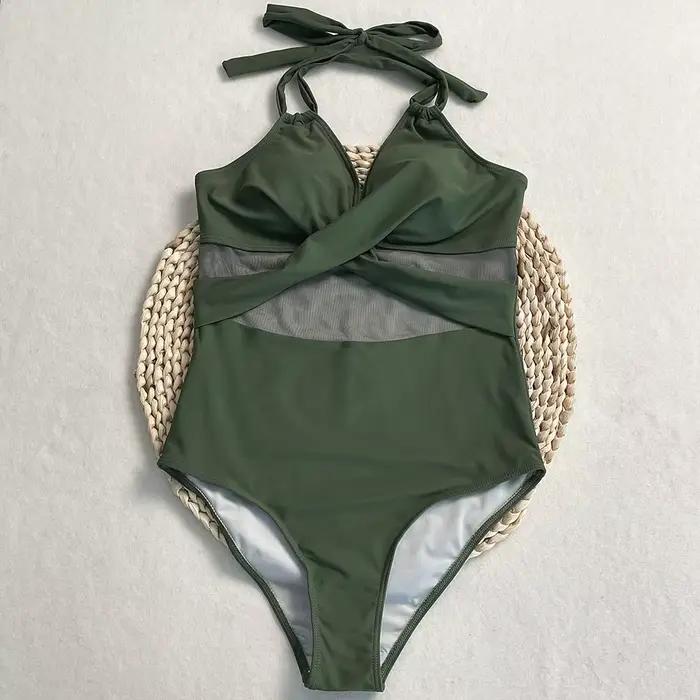 DEBAIOR 2025 nouveau femmes Sexy une pièce licou Bikini ensemble taille haute maillot de bain serré maillot de bain été maillots de bain