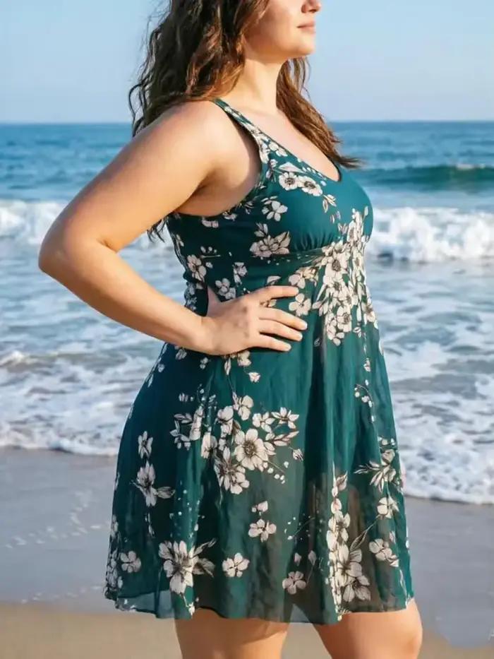 Maillot de bain une pièce grande taille 8XL pour femme