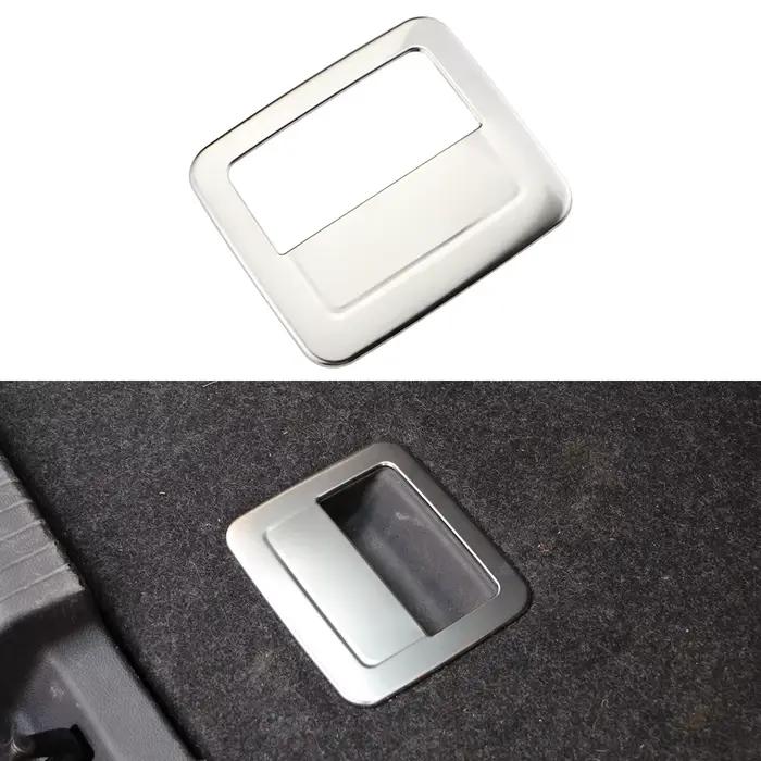 Couvercle de pneu de secours de coffre de voiture en acier inoxydable, garnitures de cadre de poignée pour Volkswagen T Roc Vw t-roc 2018 2019 2020 2021 2022 2023